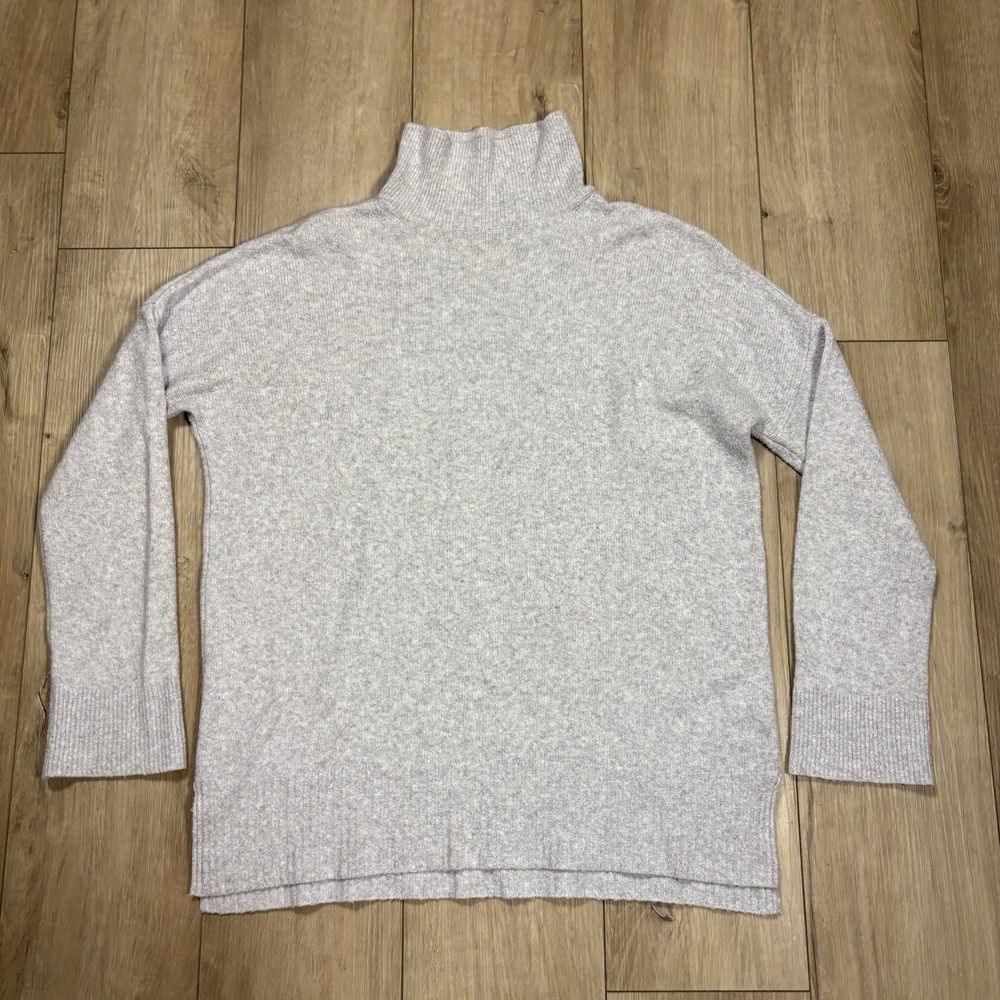 Abercrombie and Fitch Mock Neck Oversized Pullover Sweater Women's Size XS Gray